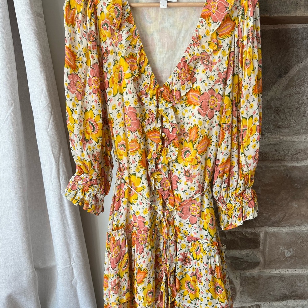 Cleobella Floral V-Neck Dress